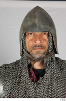  Photos Medieval Knight in mail armor 7 Historical Medieval Soldier head helmet mail hood 0001.jpg